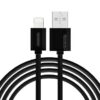 KABEL USB IPHONE 3A SOMOSTEL CZARNY 3100mAh QUICK CHARGER 1.2M SMS-BP02