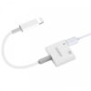 Somostel Adapter HF Apple Lightning - Jack 3,5 cala + zasilanie Biały SMS-BZ05