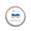 Somostel Ładowarka samochodowa USB + kabel USB - Lightning 3A Quick Charge QC3.0 Biały SMS-A46