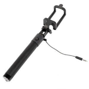 Ecobox Uchwyt telefonu selfie stick Jack 3,5 cala Czarny