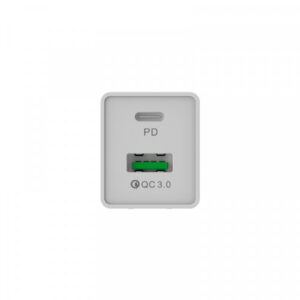 ŁADOWARKA SIECIOWA 36W + KABEL IPHONE BIAŁA SOMOSTEL POWER DELIVERY SMS-A80 PD