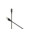 Denmen Kabel D01 USB - microUSB 2.4A 1m Quick Charge QC3.0 Czarny D01