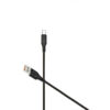 Denmen Kabel D01 USB - Typ-C 2.4A 1m Quick Charge QC3.0 Czarny