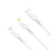 Denmen Kabel D05 USB - Typ-c / microUSB / Lightning 2.4A 1m Quick Charge QC3.0 Biały