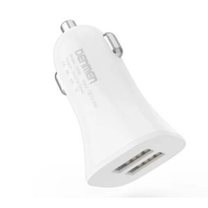Denmen Ładowarka samochodowa DZ06 2XUSB 3.1A 15W Fast charge Biały DZ06