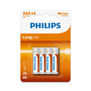 Philips bateria cynkowa AAA LR03 Longlife 4szt Phil-R03L4B/10