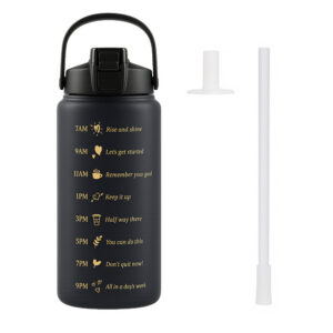 TRUSTY BUTELKA SPORTOWA / MOTYWACYJNA BIDON REFILL CZARNA ZŁOTY 2000ml