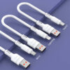 ABADOS KABEL USB MICRO USB BIAŁY 30CM 5A BOX