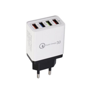 ŁADOWARKA SIECIOWA 3A QUICK 3.0 FAST CHARGER 3100MAH 4XUSB BIAŁY BOX