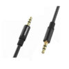 Denmen kabel stereo DX05 oplot Jack 3.5 cala - Jack 3.5 cala 2m Czarny DX05