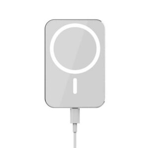 Ecobox uchwyt samochodowy z ładowaniem indukcyjnym MagSafe 15W biały