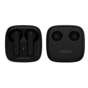 Somostel słuchawki bezprzewodowe douszne czarny 25mAh×2 / 200mAh SMS-J41