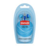 Maxell słuchawki przewodowe douszne Jack 3,5mm 0.94m niebieski EB-98