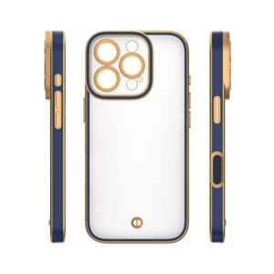 Nakładka Silky Gold case do iPhone 16 niebieski