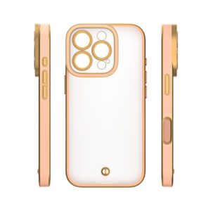 Nakładka Silky Gold case do iPhone 13 różowy