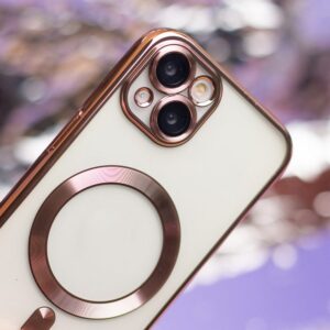 Nakładka MagSafe Color Chrome case do Samsung Galaxy A26 5G różowo-złoty