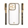 Nakładka Silky Gold case do iPhone 15 czarny