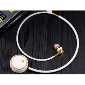 SŁUCHAWKA BLUETOOTH FINEBLUE DIAMOND DOUSZNE FL-C8 BIAŁE/ZŁOTE KANAŁOWE