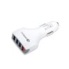 Ecobox Ładowarka samochodowa Faston 4XUSB 7A Quick Charge QC3.0 Biały