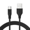 Somostel Kabel USB - microUSB 3.1A 30W 1m Quick Charge QC3.0 Czarny SMS-BT03