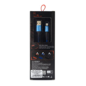 Somostel kabel USB - Lightning 3.6A 30W 1m QC 3.0 niebieski SMS-BW06