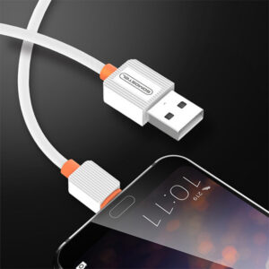 Somostel kabel USB - Micro USB 2A 18W 1m QC 3.0 biały SMS-BP-3