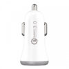 Somostel Ładowarka samochodowa USB + kabel USB - Lightning 3A Quick Charge QC3.0 Biały SMS-A46
