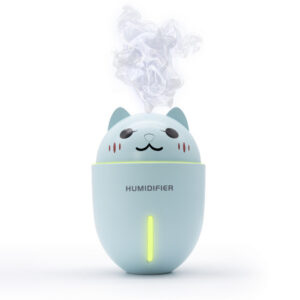 ECOBOX DYFUZOR ZAPACHOWY - NAWILŻACZ ULTRADZWIĘKOWY KITTY 4W1 LED NIEBIESKI