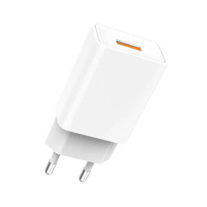 4_thickbox-569.jpg Denmen Ładowarka sieciowa DC01 USB + kabel USB - microUSB 2.4A 12W 1m Biały