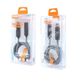 Somostel kabel 4w1 LCD USB / Typ-C - Lightning / Typ-C 60W/27W 1m szary SMS-BJ14