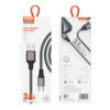 Somostel kabel podświetlany USB - Typ-C 3.1A 1.2m czarny SMS-BW25