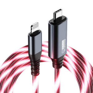 Somostel Kabel Typ-C - Lightning 3.1A 20W 1.2m Quick Charge QC3.0 Czerwony SMS-BY02