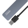 Somostel Adapter host 4XUSB+TYP-C Typ-C 60W Srebrny SMS-BZ09