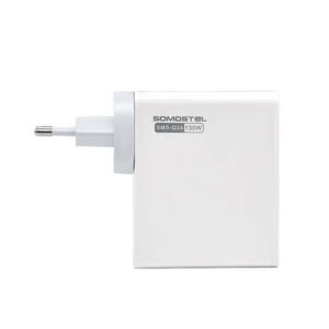 Somostel Ładowarka sieciowa GaN 2x USB / 2x USB-C 130W Power Delivery PD+QC3.0 Biały SMS-Q24