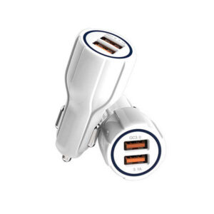 LITTE ŁADOWARKA SAMOCHODOWA 2 X USB BIAŁA 2XUSB 20W