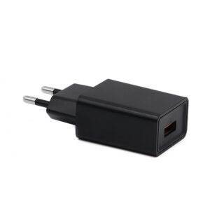 Denmen Ładowarka sieciowa USB + kabel USB - Typ-C 2.4A 12W Czarny DC01TB