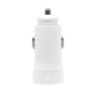 Denmen Ładowarka samochodowa 2XUSB 2.4A 12W Biały DZ17W