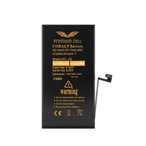 Premium Cell bateria do iPhone 13 Diagnosable 3750 mAh 600+ Cycles cobalt