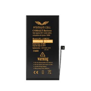 Premium Cell bateria do iPhone 13 Mini Diagnosable 2600mAh 600+ Cycles cobalt