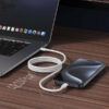 Economy Kabel USB PD Typ-C - Typ-C 3A 60W 1m Biały oplot