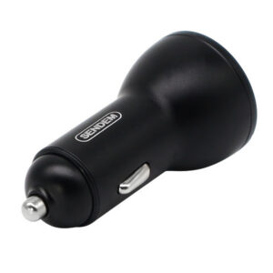 Ecobox Ładowarka samochodowa USB / 2x Typ-C 78W QC PD Czarny D18