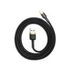 Baseus kabel Cafule USB - Lightning 2.4A 1m złoty oplot