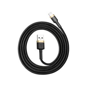 Baseus kabel Cafule USB - Lightning 2.4A 1m złoty oplot