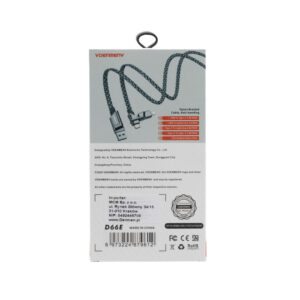 DENMEN KABEL WZMACNIANY 4W1 CZARNY 65W D66E