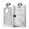 KARL LAGERFELD IML ELECTROPLATED KARL HEAD CASE FOR IPHONE 15 PRO SZARY