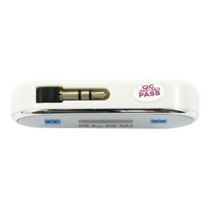 Ecobox Fm transmiter mini jack 3,5" biały