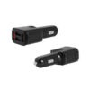 ŁADOWARKA SAMOCHODOWA 4 X USB 3A CZARNA FAST CHARGER QUICK 4XUSB 3.0 FASTON 3000mA