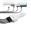 Ecobox Ładowarka samochodowa Faston 4XUSB 7A Quick Charge QC3.0 Biały