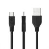 Somostel Kabel USB - microUSB 3.1A 30W 1m Quick Charge QC3.0 Czarny SMS-BT03