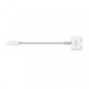 Somostel Adapter HF Apple Lightning - Jack 3,5 cala + zasilanie Biały SMS-BZ05